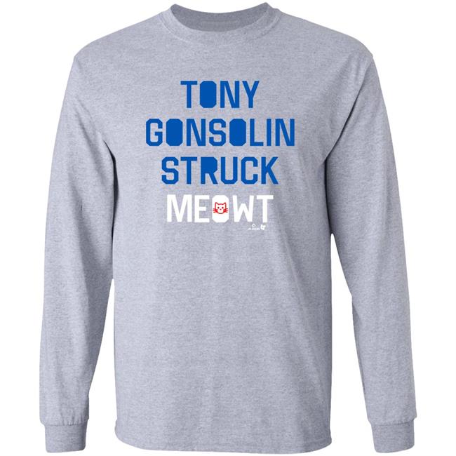 Breakingt Merch Tony Gonsolin Struck Meowt Shirt Los Angeles Dodgers