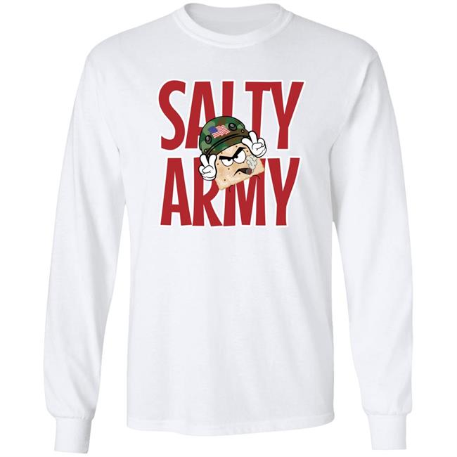 Salt Must Flow Store Big Salty Army Shirt Salty Cracker