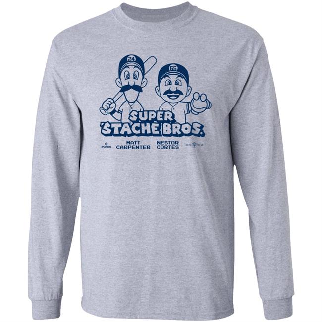 Super ‘Stache Bros Shirt Rotowear Merch Matt Carpenter X Nestor Cortes