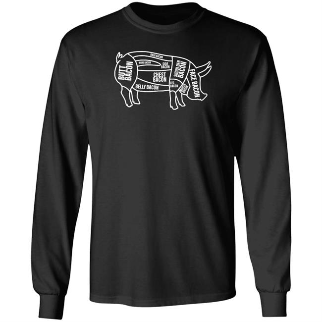 Bullzerk Merch Bacon Bits Shirt Chris Cillizza Butt Bacon Face Bacon Shirt