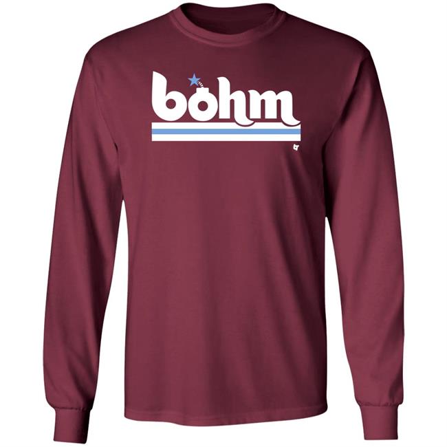 Bohm Bomb Shirt Breakingt Store Alec Bohm Bomb Phillies Shirt