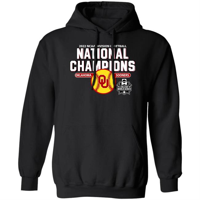National Championship Shirt Men's Champion Charcoal Oklahoma Sooners 2022 Ncaa Softball T Shirt The Sooner Shop