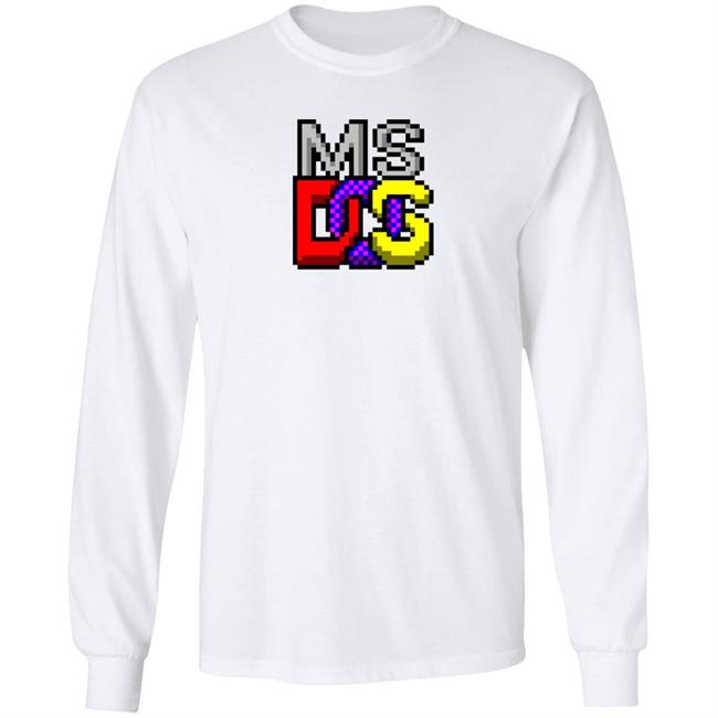 Ms-Dos Icon Shirt Jen Gentleman Ms-Dos Icon Retro Pixel Asymbol Shirt
