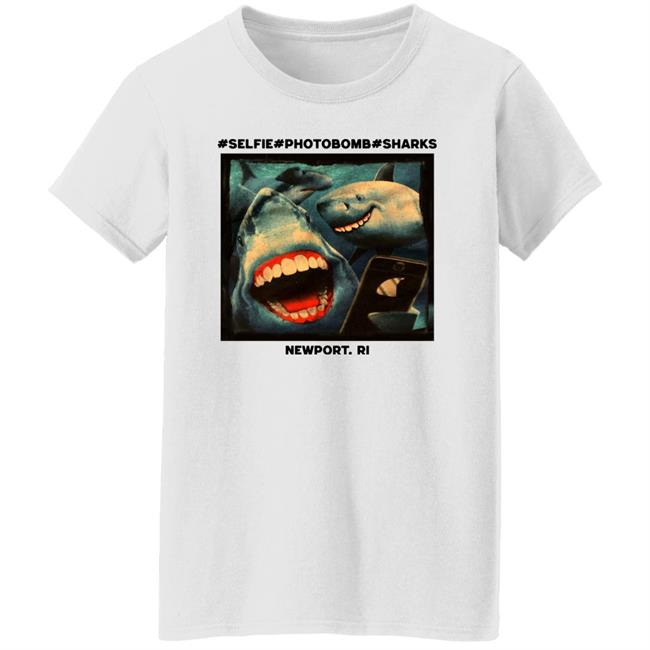 November Selfie Photobomb Sharks Newport Shirt