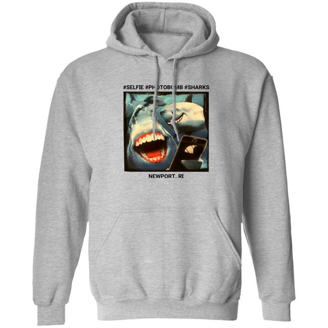 Myownnovember Selfie Photobomb Sharks Newport Shirt