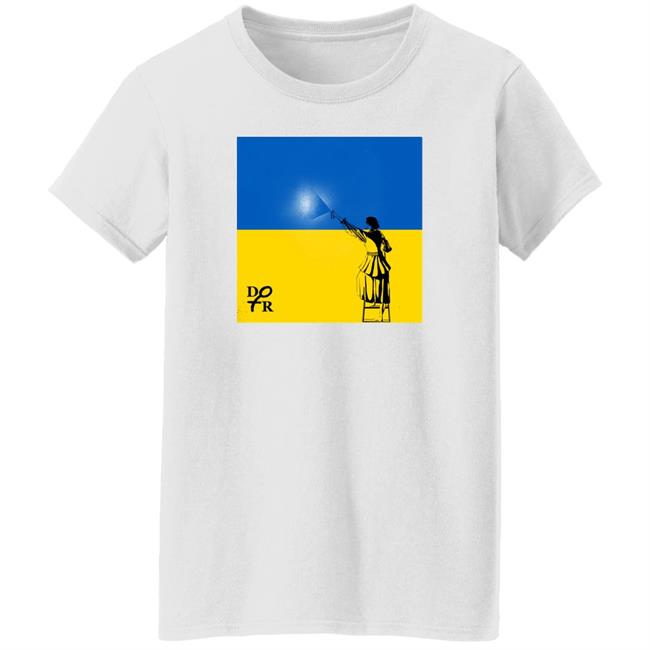 Volodymyr Zelensky Dotrdotr Store Spray Paint Ukraine Shirt