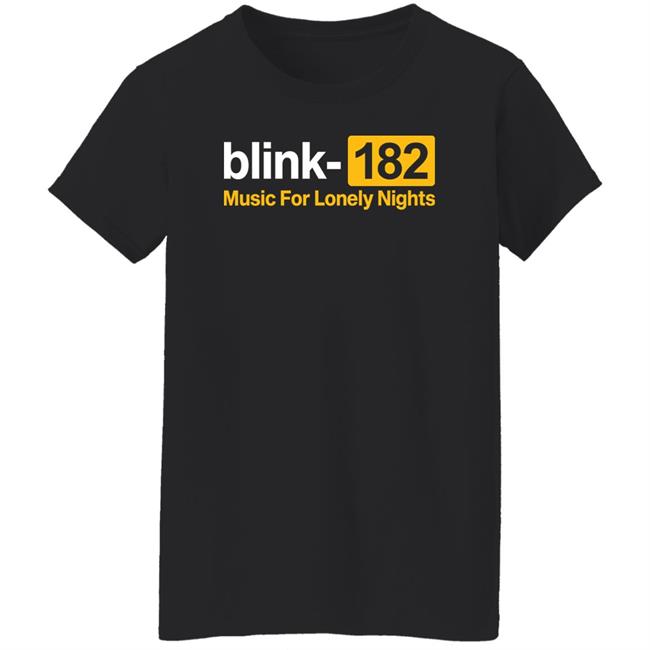 Lonely Nights Shirt Blink182 Merch Blink 182 Music For Lonely Nights Shirt Sam 41