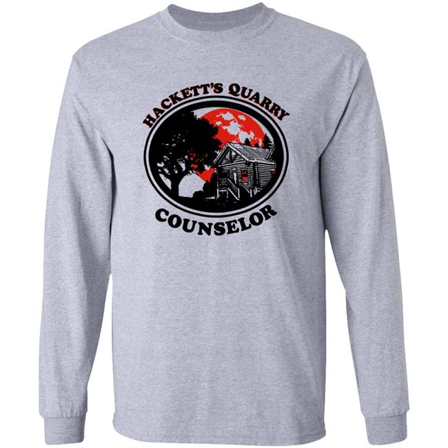 Zach Tinker Hackett's Quarry Counselor Shirt 2K Is Playing #Thequarry Hackett's Quarry Counselor Shirt 2K Is Playing #Thequarry Zach Tinker