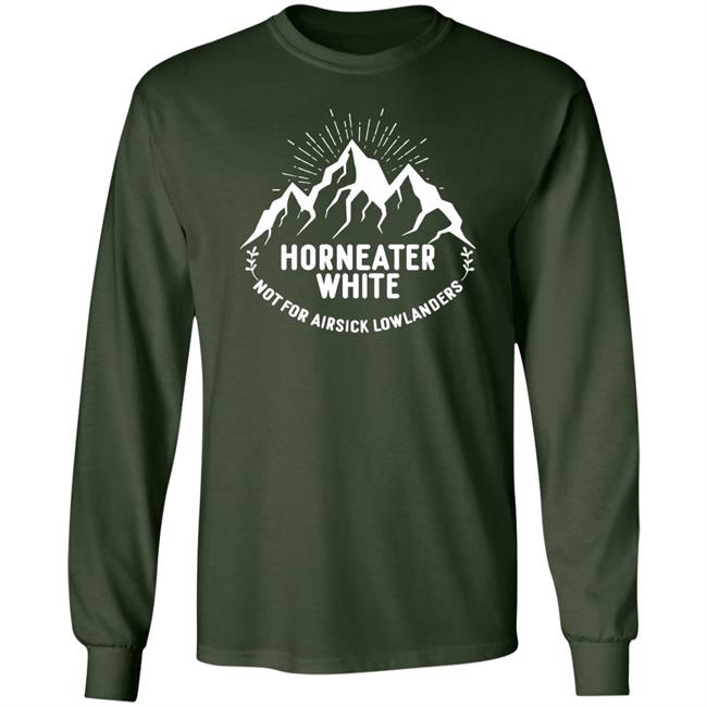 Handlebar Horneater White Not For Airsick Lowlanders Shirt