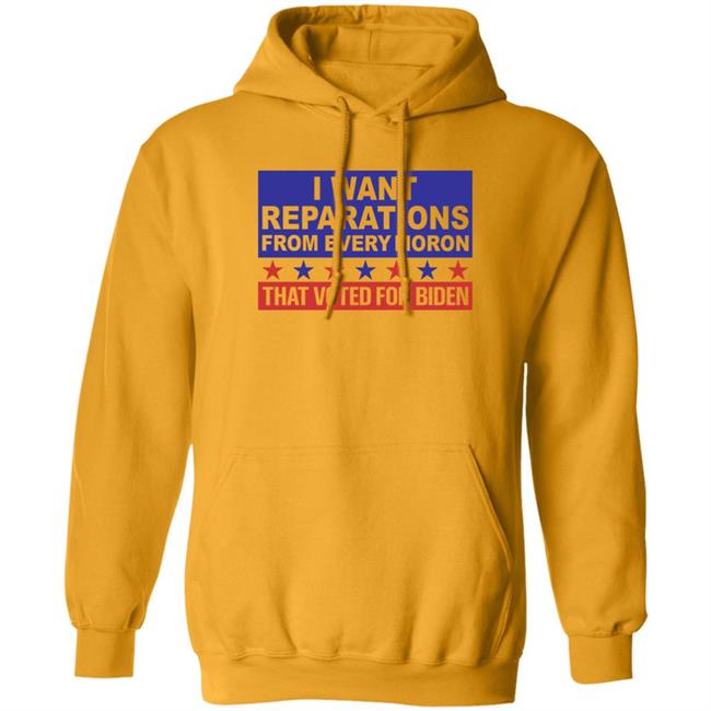 Lady Nancy Ultra Maga Nancymagamonkey I Want Reparations From Every Moron That Voted For Biden Shirt
