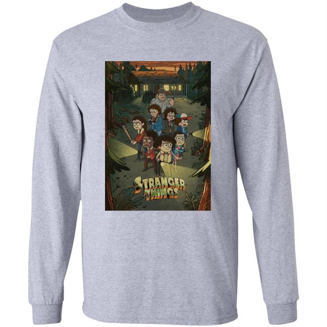 Stranger Things X Gravity Falls Shirt Stranger Things Brasil