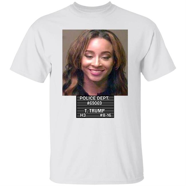 Teanna Trump Merch Mug Shot Shirt Straw Hat Rios Straw Hat Rios Police Dept 69069 T Trump H3 18 16 T Shirt