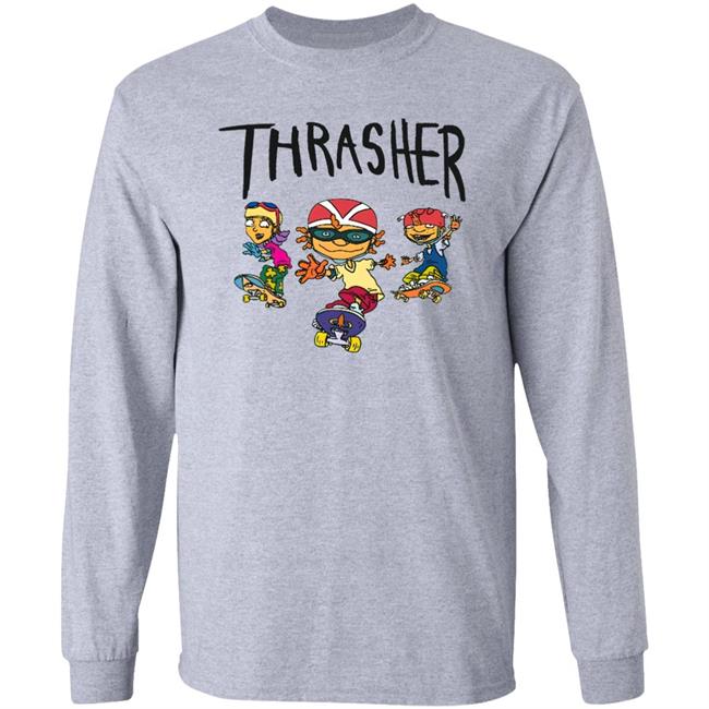 Thrasher Cartoon Skaters Shirt Sleep Boy Underground Warehouse Store Cartoon Skaters Shirt Shirts That Go Hard