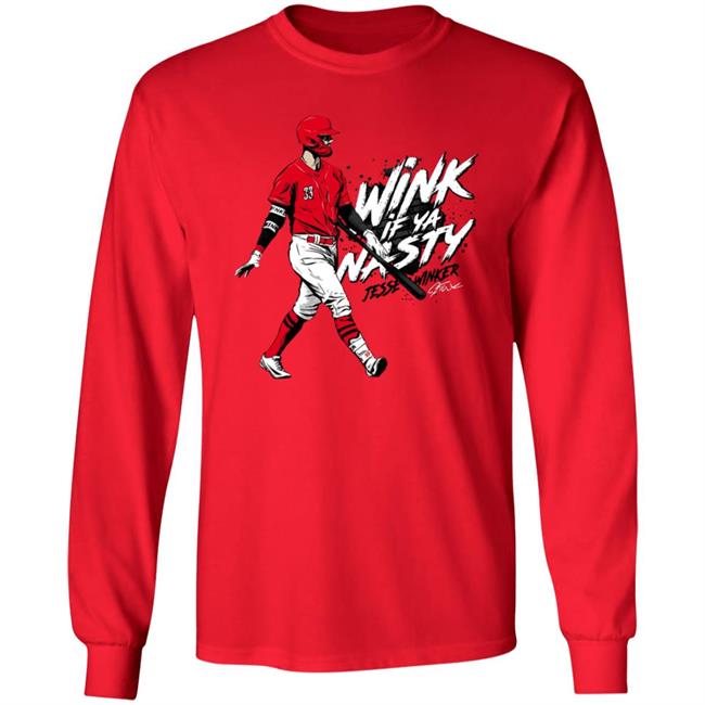 Jesse Winker Wink If Ya Nasty Shirt Cincyshirts Jesse Winker Wink If Ya Nasty Shirt Hoodie Sweatshirt