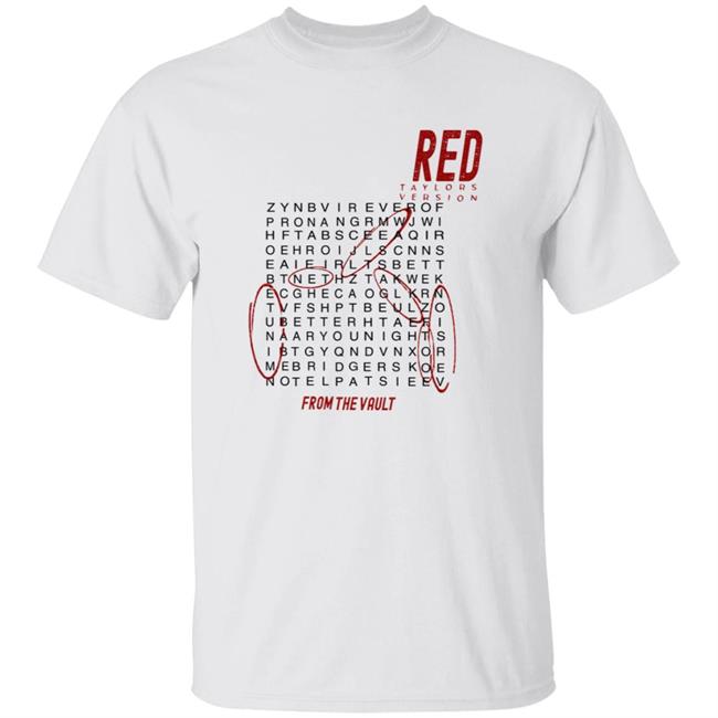 Red Taylor's Version All Too Well Ten Minute Version Shirt
