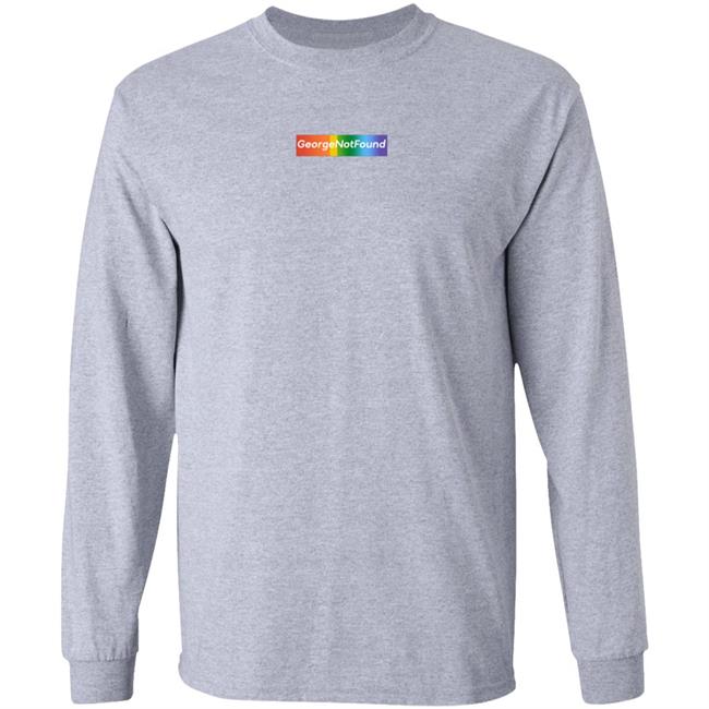 Shop The Official Georgenotfound Pride Merch Store George Rainbow Printed Hoodie Sweatshirt Shop Gnf Merch