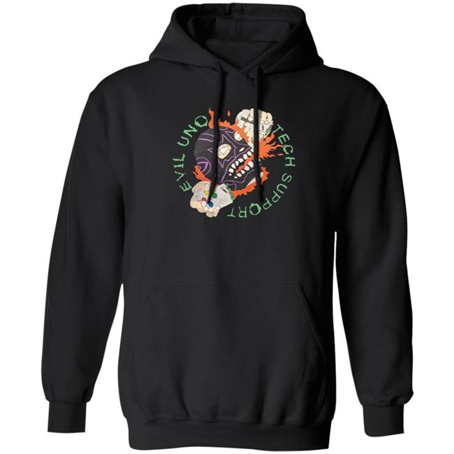 Evil Uno Tech Support Shirt Evil Uno Tech Support Shirt Evil Uno Of The Dark Order Tech Support Shirt Hoodie Sweatshirt