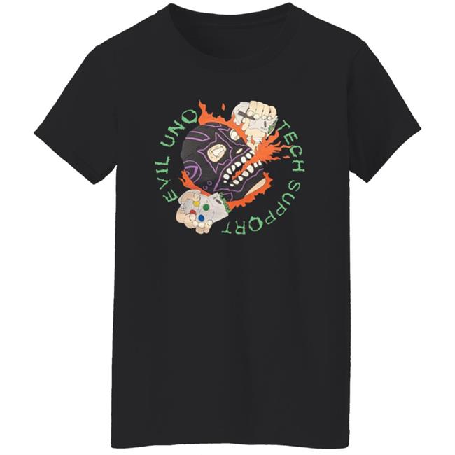 Evil Uno Tech Support Shirt Evil Uno Tech Support Shirt Evil Uno Of The Dark Order Tech Support Shirt Hoodie Sweatshirt