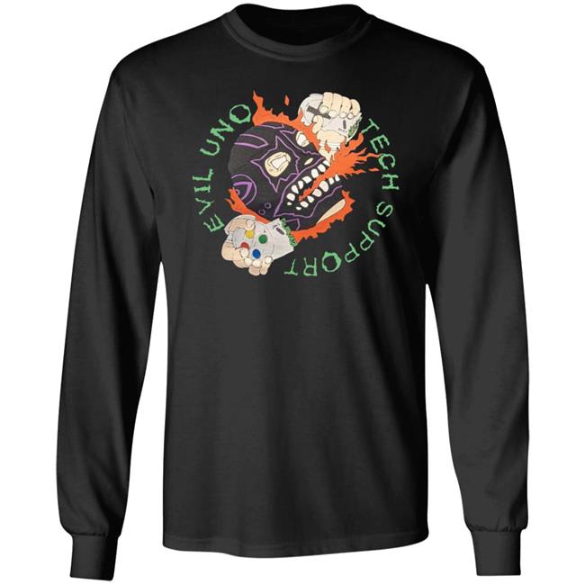 Evil Uno Tech Support Shirt Evil Uno Tech Support Shirt Evil Uno Of The Dark Order Tech Support Shirt Hoodie Sweatshirt