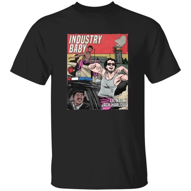 Vu - Lil Nas X Merch Store Industry Baby Comic Art Black Shirt