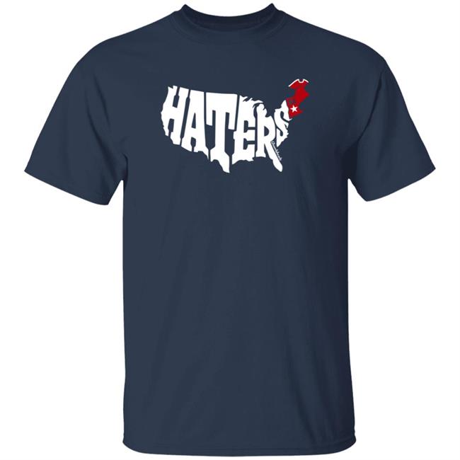 Vu - New England Haters Map Shirt Chowdaheadz Stroe Haters Usa Shirt