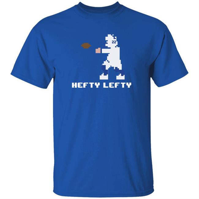 Throwboytees Shop Hefty Lefty Shirt Brandon Walker 8 Bit Hefty Lefty Shirt