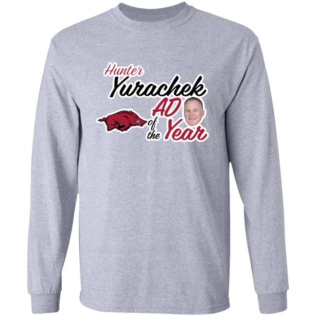Eric Musselman Hunter Yurachek Ad Of The Year Shirt Arkansas Razorbacks