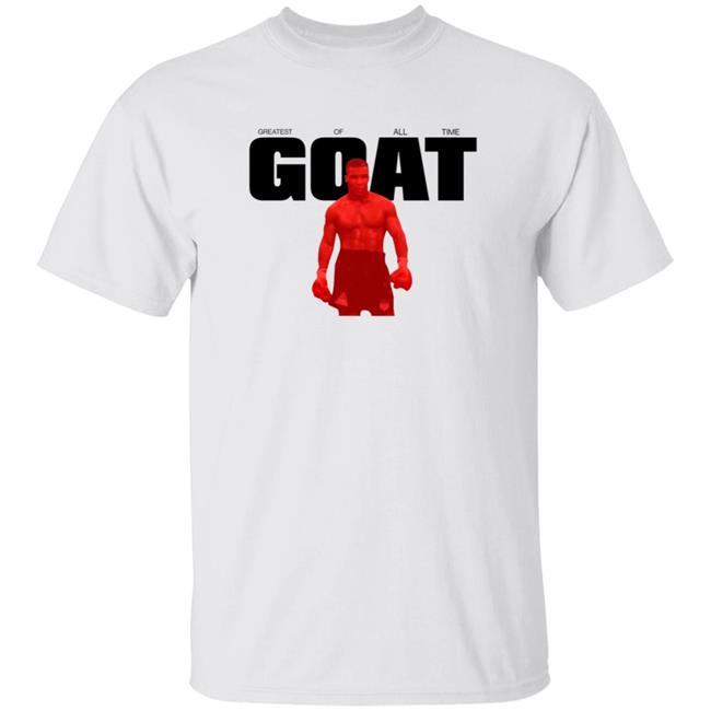 Mike Tyson Goat Greatest Of All Time Shirt Miketyson Merch Goat Red On White Shirt