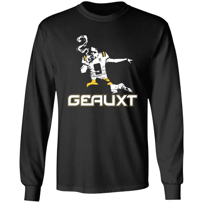 Joe Burrow Smoking Cigar Shirt Sports Crack Store The Geauxt Joe Burreaux Cigar Shirt