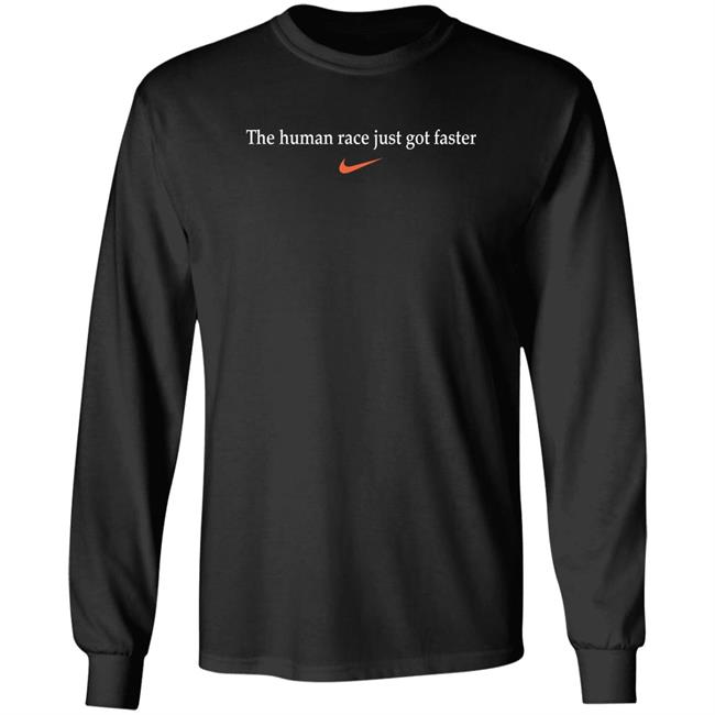 Eliud Kipchoge The Human Race Just Got Faster T Shirt NN Running Team