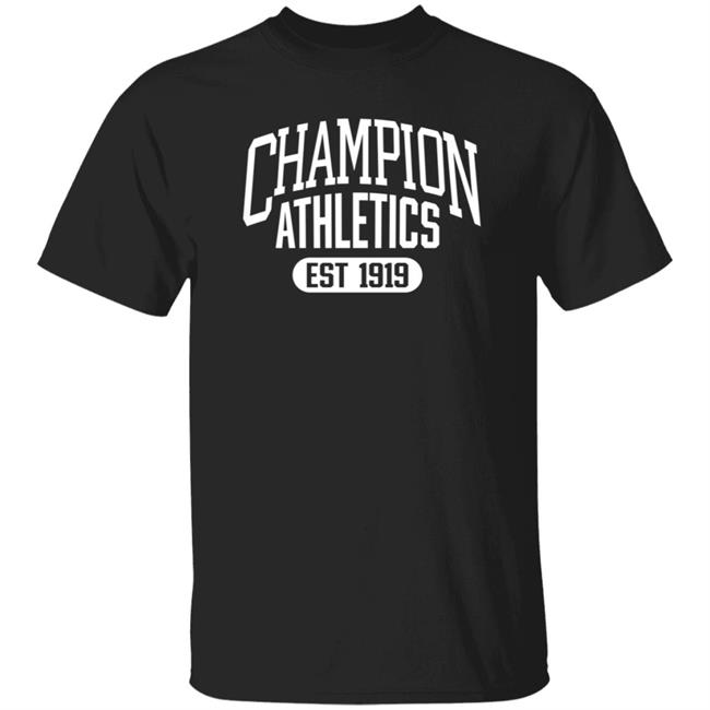 Champion Athletics Est 1919 Shirt Depop Champion Athletics Est 1919 Shirt Hoodie Sweatshirt