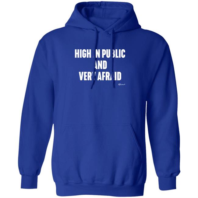 High In Public And Very Afraid Hoodie Reductress Store