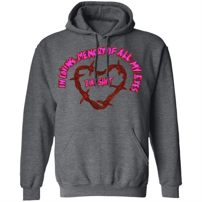 in loving memory all my exes eat Shirt Black hoodie sweatshirt in loving memory all my exes eat Shirt Black hoodie sweatshirt