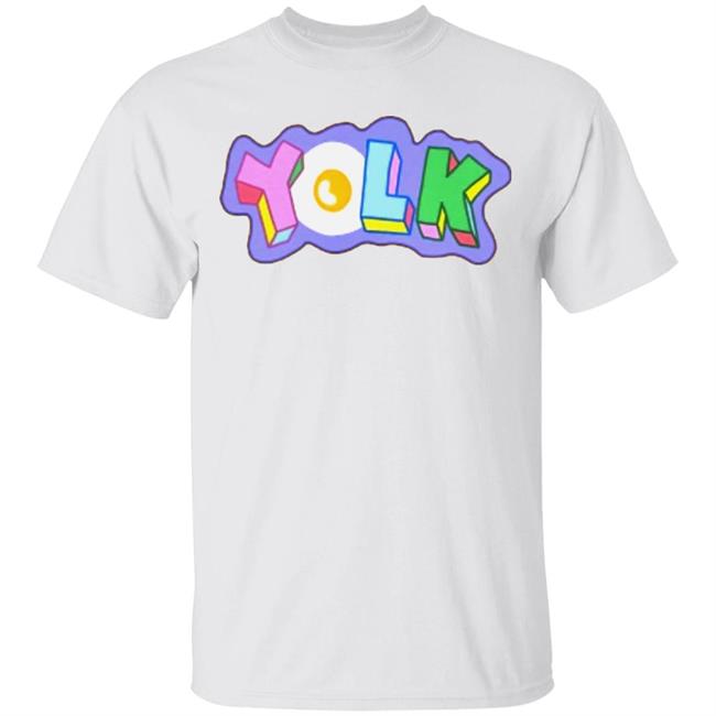 YOLK EMBROIDERED HOODIE White Hoodie Sweatshirt