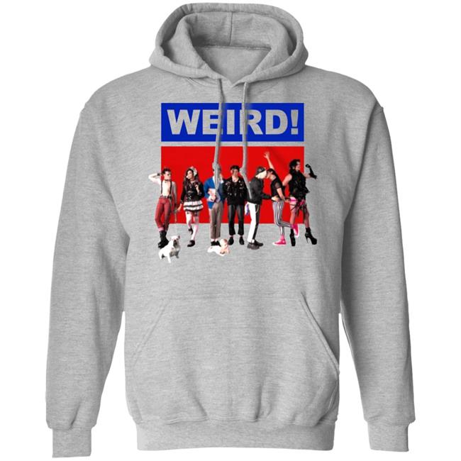 WEIRD! WHITE T-SHIRT White Hoodie Sweatshirt WEIRD! WHITE T-SHIRT White Hoodie Sweatshirt