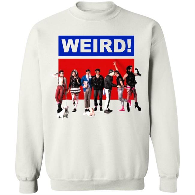 WEIRD! WHITE T-SHIRT White Hoodie Sweatshirt WEIRD! WHITE T-SHIRT White Hoodie Sweatshirt