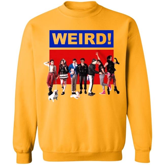 WEIRD! WHITE T-SHIRT White Hoodie Sweatshirt WEIRD! WHITE T-SHIRT White Hoodie Sweatshirt