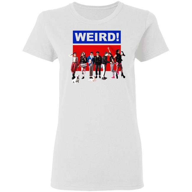 WEIRD! WHITE T-SHIRT White Hoodie Sweatshirt WEIRD! WHITE T-SHIRT White Hoodie Sweatshirt