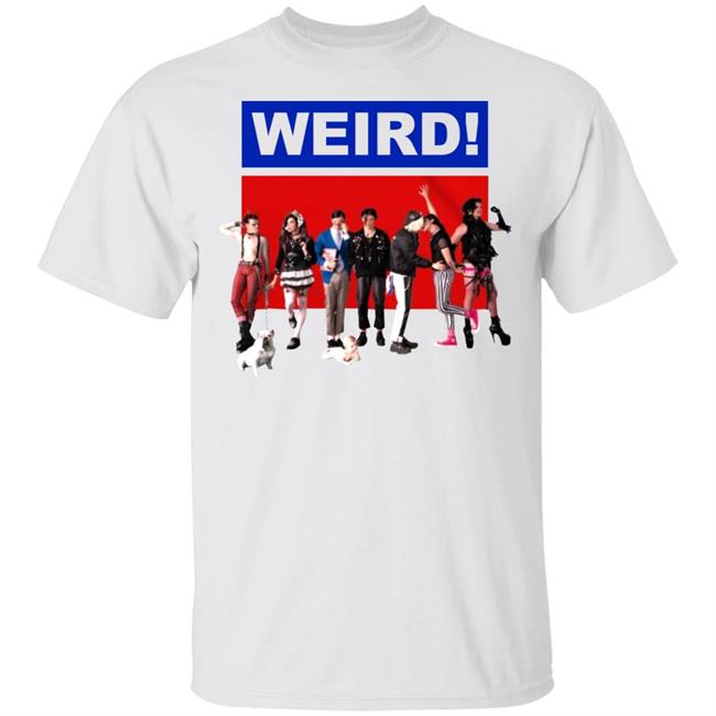 WEIRD! WHITE T-SHIRT White Hoodie Sweatshirt