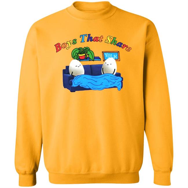 BOYS THAT SHARE TEE shirt White Hoodie Sweatshirt BOYS THAT SHARE TEE shirt White Hoodie Sweatshirt