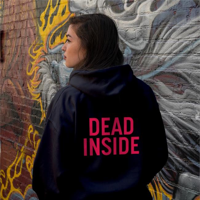 Dead Inside Hoodie Cap Shirts That Go Hard Black