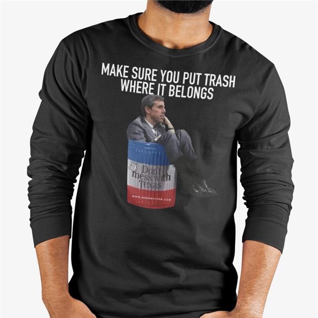 PammsyHere Make Sure You Put Trash Where It Belongs Hoodie Black