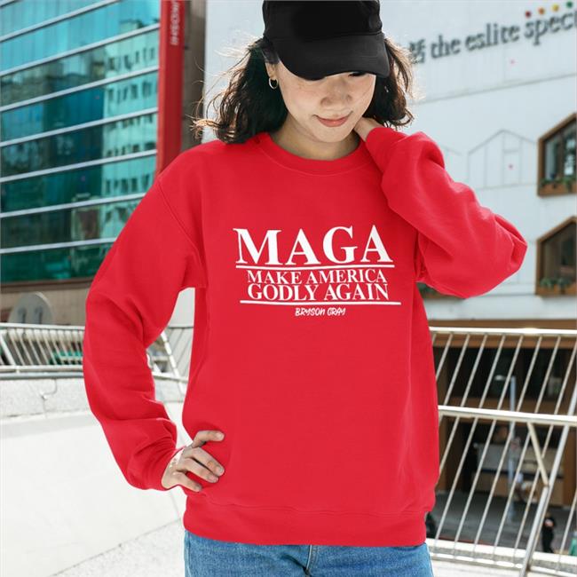 Bryson Gray Official Store Maga Make America Godly Again New Shirt Black