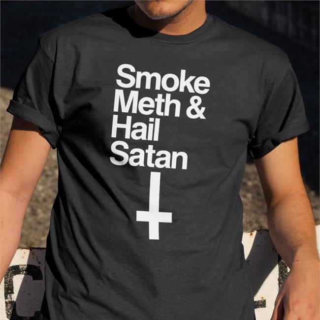 Anchorsand Smoke Meth & Hail Satan Hoodie Pokibruh