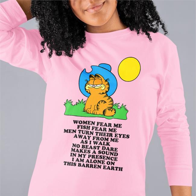 Shirts That Go Hard Shop Garfield Cowboy Women Fear Me Fish Fear Me Sweatshirt Royal
