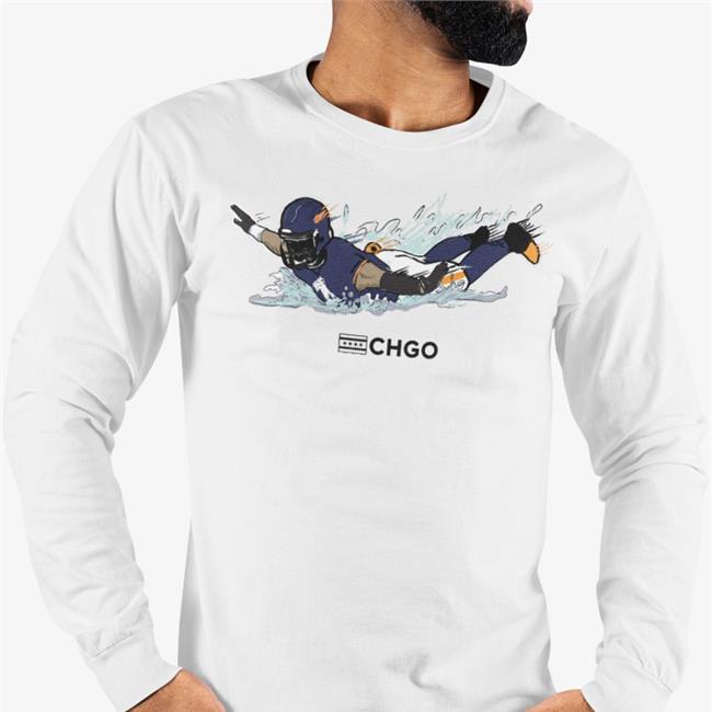 Chgo Bears Qb Slide Tee Shirt Grey