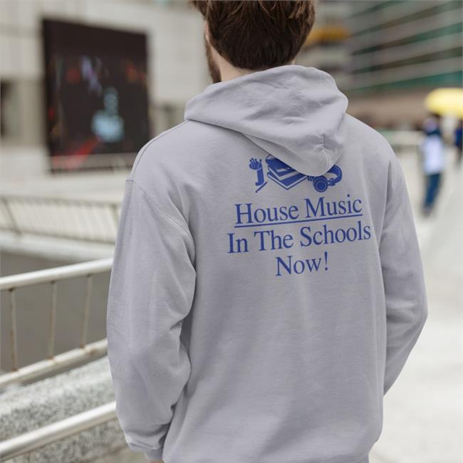 House Music In The Schools Now Long Sleeve T Shirt White