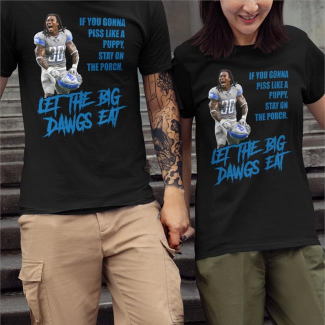 Puertoricoshirt Store Jamaal Williams Let The Big Dawgs Eat T Shirts