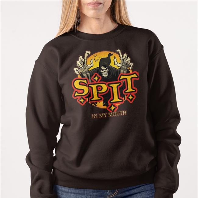 Whotfisjovana Spit In My Mouth New Shirt Skeleton Ghost