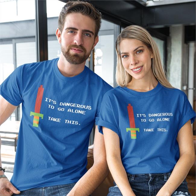 Zelda Cameo It's Dangerous To Go Alone Take This T Shirt Legend of Zelda Crackhead